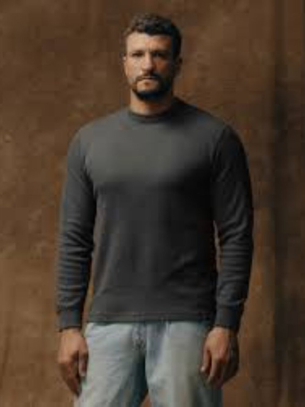 Filson CC Men's L Long Sleeve Crewneck Waffle Knit Thick Thermal Pullover Shirt